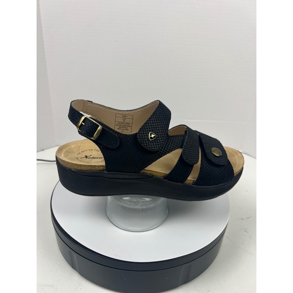 Xelero Women's Black Leather Comfort Walking Arch Support Sandals 12.5-13 (43) - Picture 11 of 17